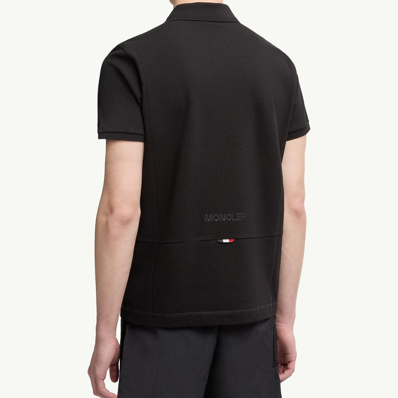 Logo Patch Cotton Piquet Polo Shirt