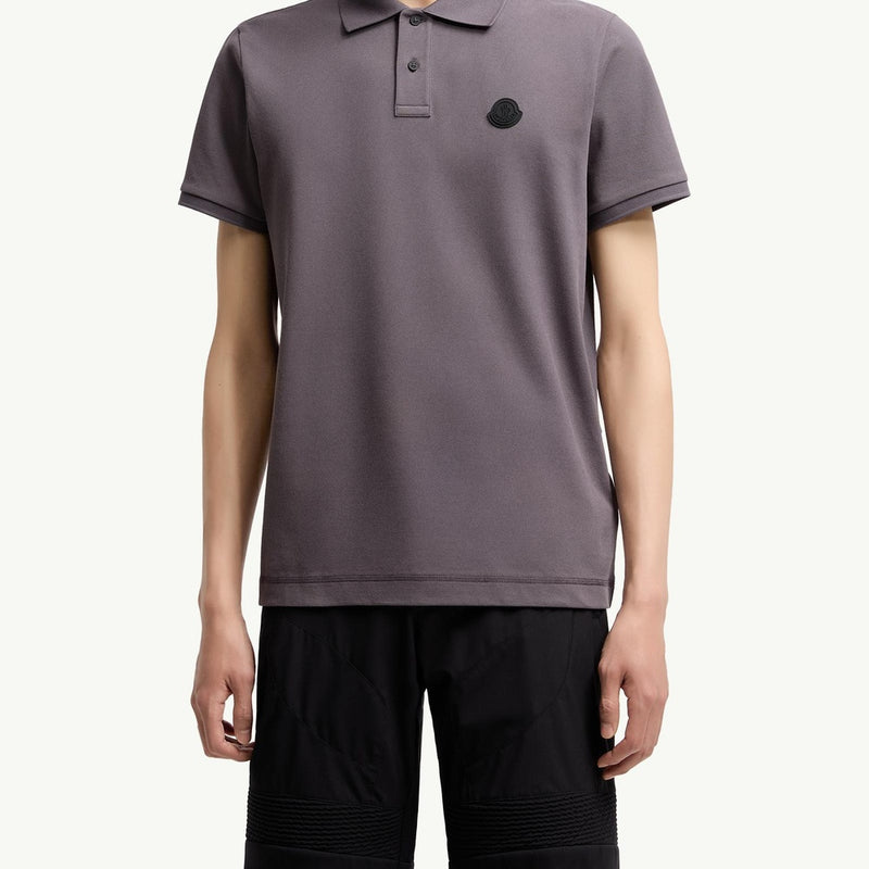 Logo Patch Cotton Piquet Polo Shirt