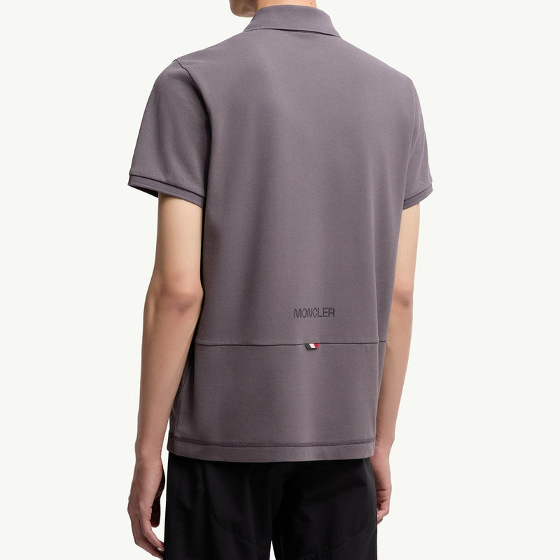 Logo Patch Cotton Piquet Polo Shirt