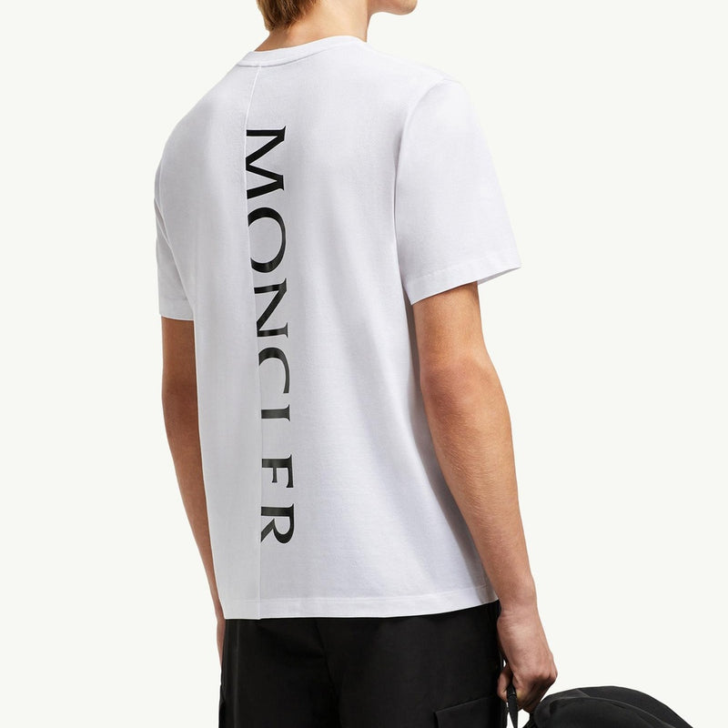 Vertical Back Logo Cotton T-Shirt