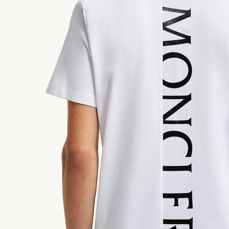 Vertical Back Logo Cotton T-Shirt