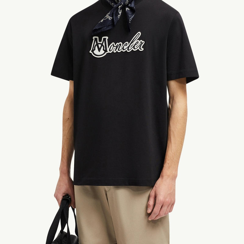 Embroidered Varsity Logo Cotton T-shirt