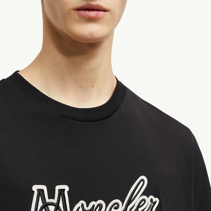 Embroidered Varsity Logo Cotton T-shirt
