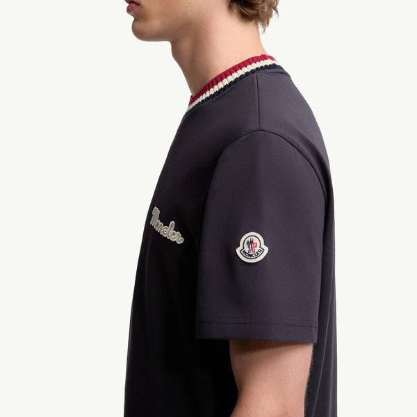 Embroidered Logo Cotton T-Shirt
