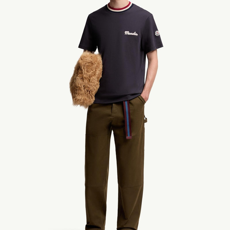 Embroidered Logo Cotton T-Shirt