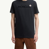 Flocked Logo Cotton T-Shirt