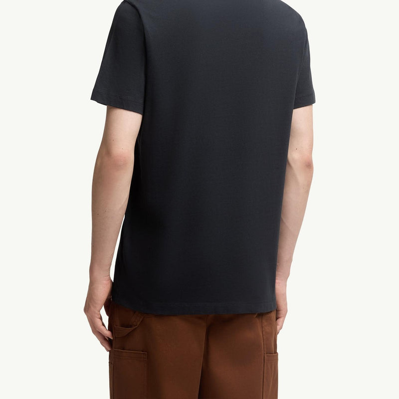 Flocked Logo Cotton T-Shirt