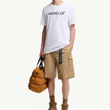 Flocked Logo Cotton T-Shirt