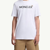 Flocked Logo Cotton T-Shirt