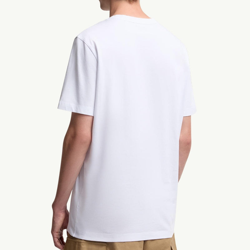 Flocked Logo Cotton T-Shirt