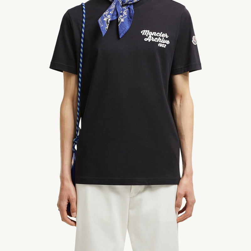 Embroidered Logo Cotton T-Shirt
