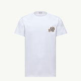 Double Logo Patch Cotton T-Shirt