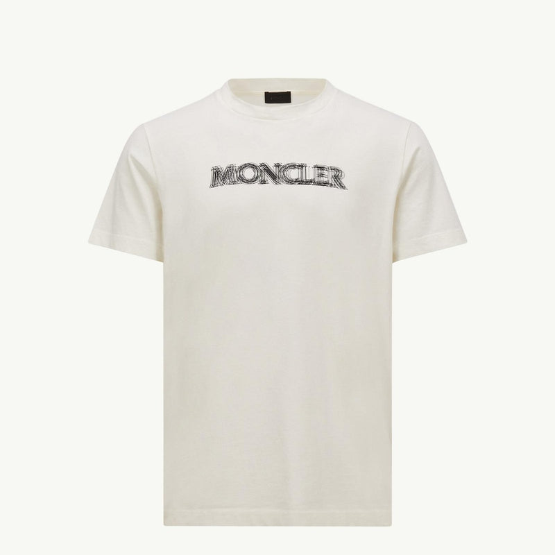 Blurred Logo Cotton T-Shirt