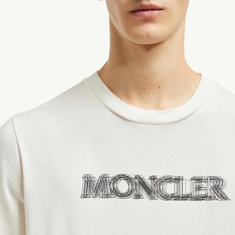 Blurred Logo Cotton T-Shirt