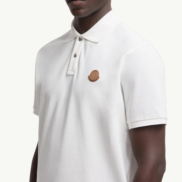 Logo Patch Cotton Piquet Polo Shirt