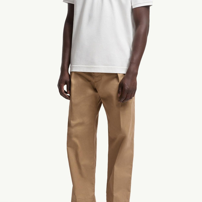 Logo Patch Cotton Piquet Polo Shirt