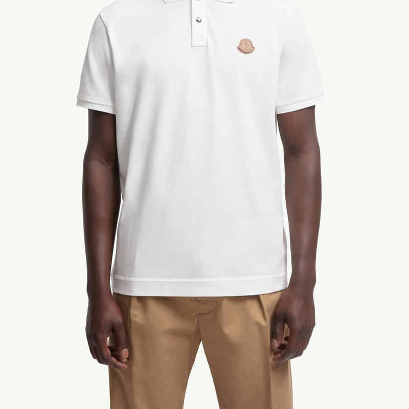 Logo Patch Cotton Piquet Polo Shirt