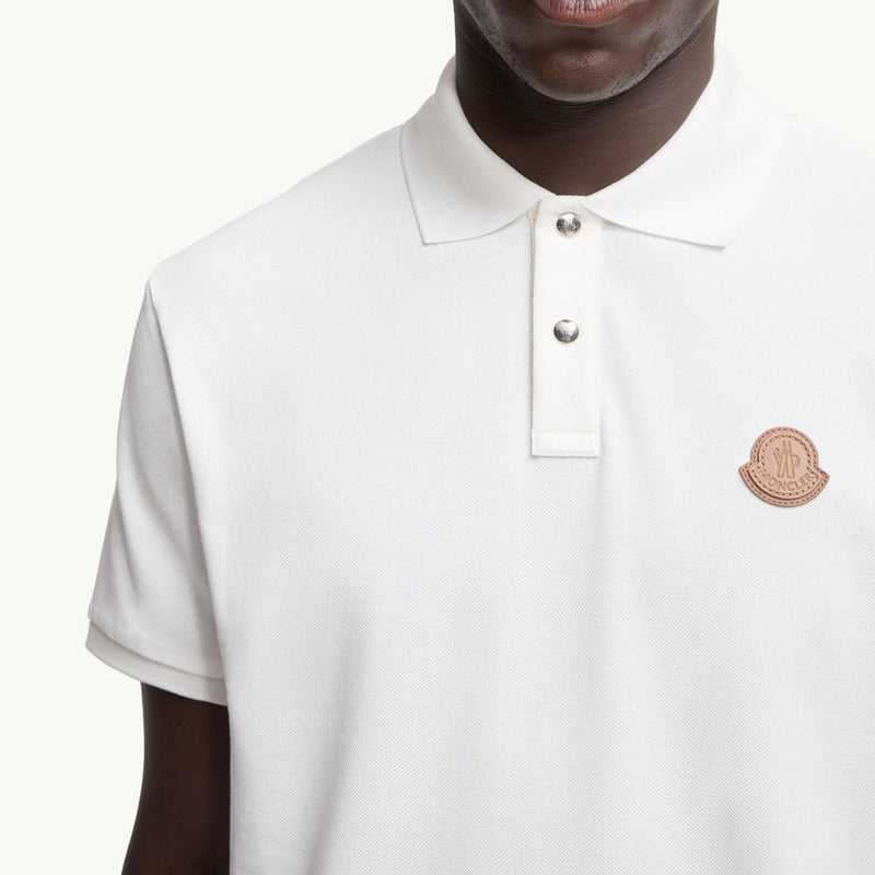 Logo Patch Cotton Piquet Polo Shirt