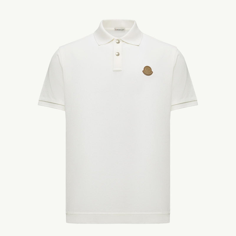 Logo Patch Cotton Piquet Polo Shirt
