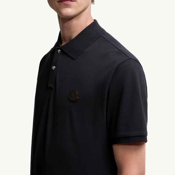 Logo Patch Cotton Piquet Polo Shirt
