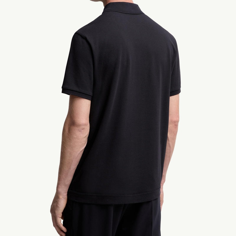 Logo Patch Cotton Piquet Polo Shirt
