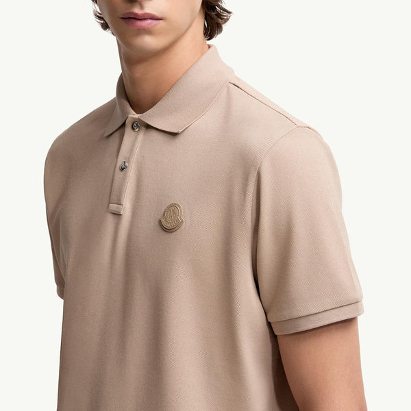 Logo Patch Cotton Piquet Polo Shirt