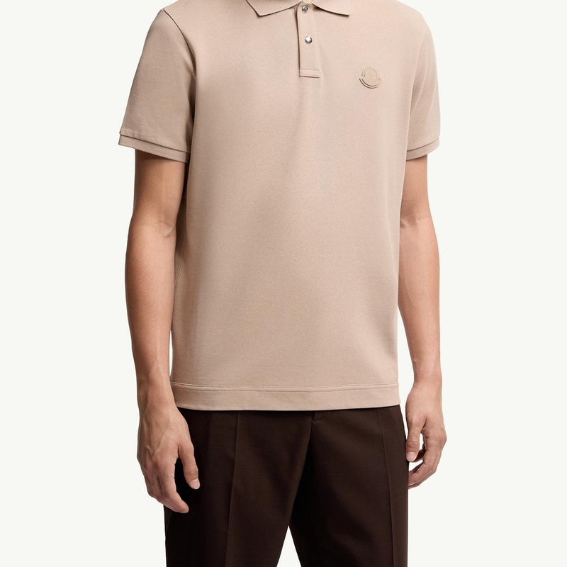 Logo Patch Cotton Piquet Polo Shirt