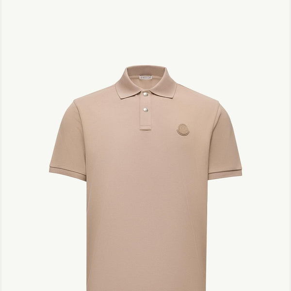 Logo Patch Cotton Piquet Polo Shirt