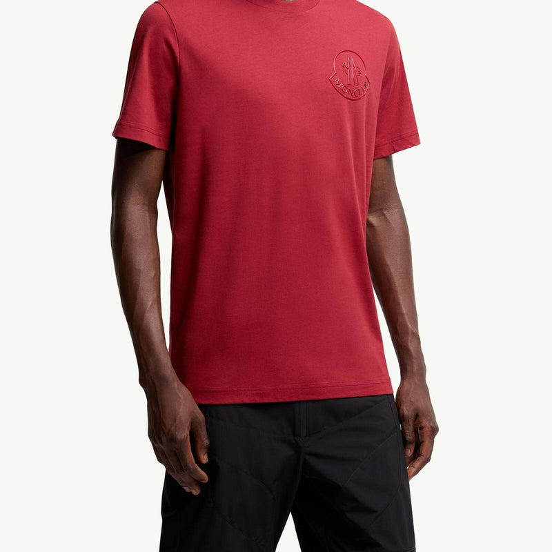 Three-Dimensional Logo Cotton T-Shirt
