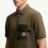 Cotton Piquet Polo Shirt with Pocket