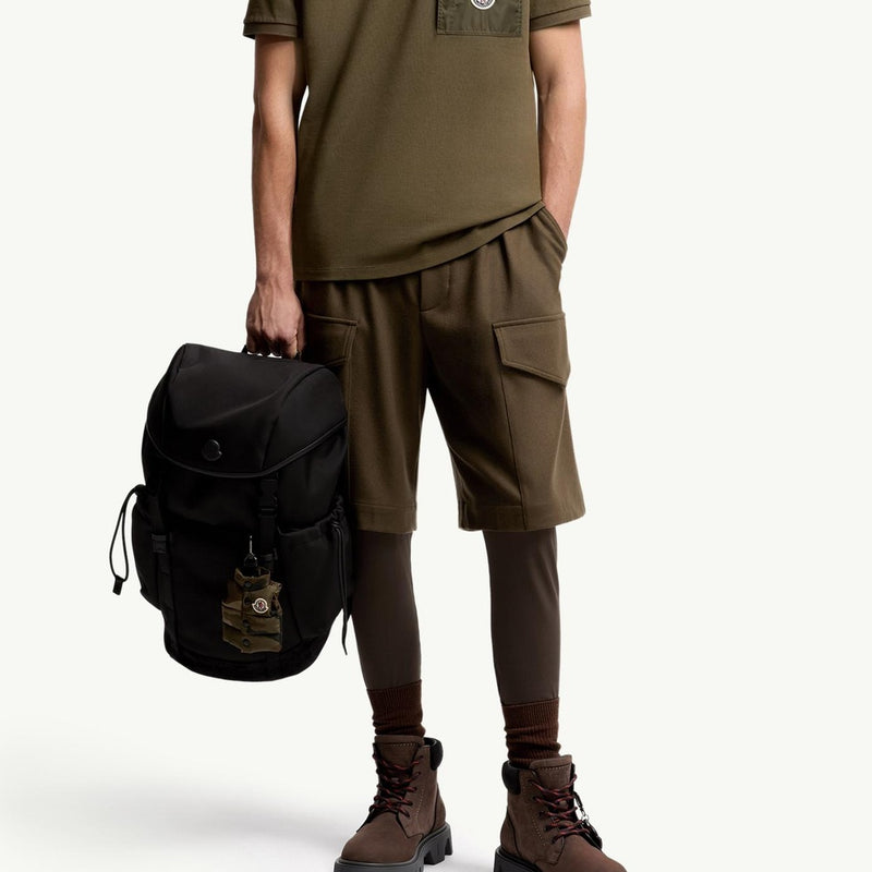 Cotton Piquet Polo Shirt with Pocket