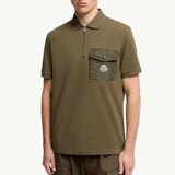 Cotton Piquet Polo Shirt with Pocket