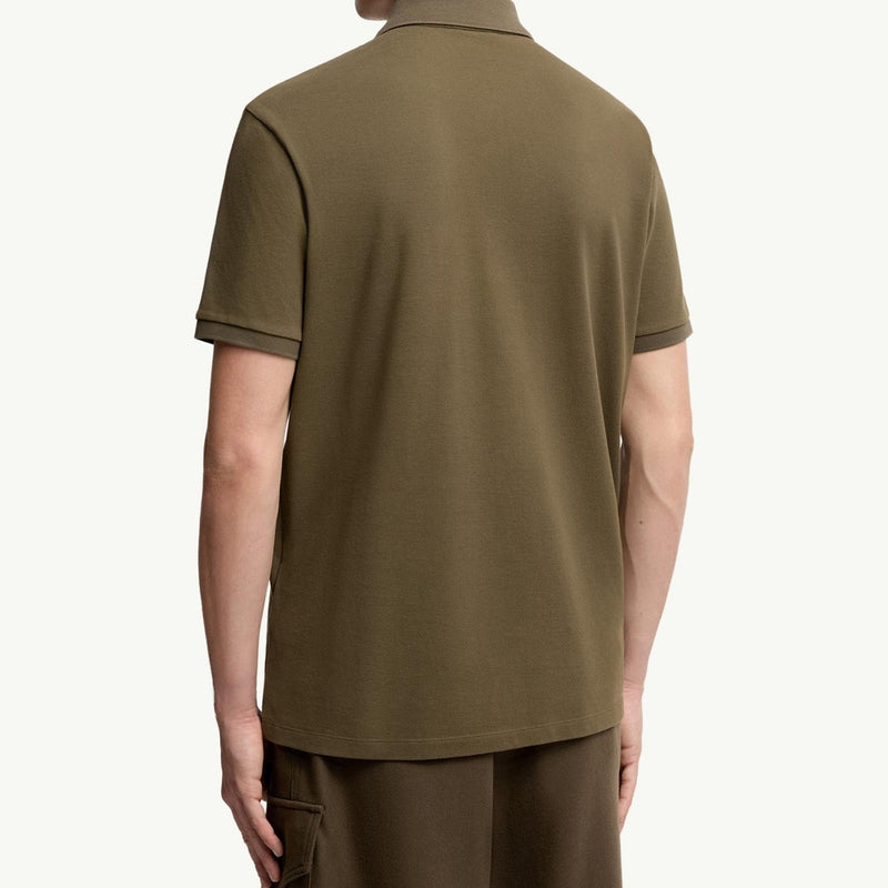Cotton Piquet Polo Shirt with Pocket
