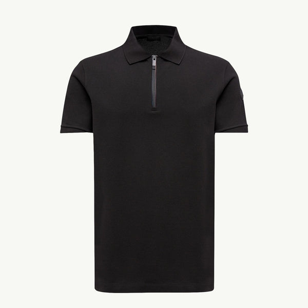 Logo Patch Cotton Piquet Polo Shirt