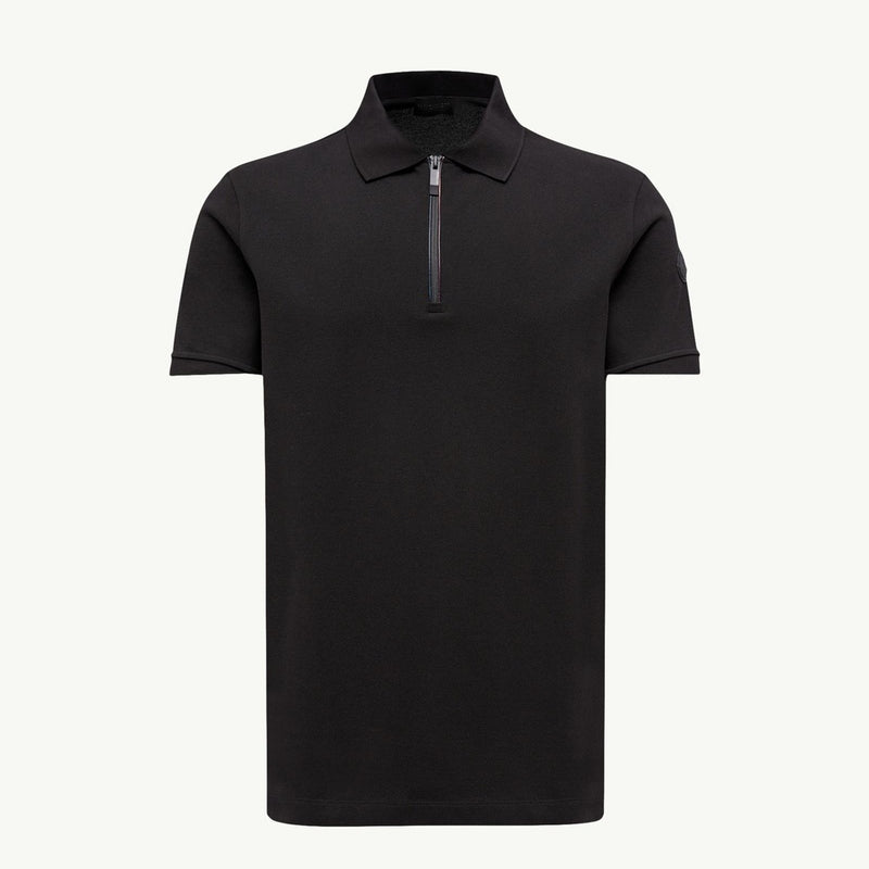 Logo Patch Cotton Piquet Polo Shirt