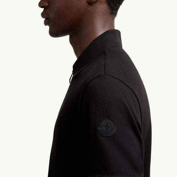 Logo Patch Cotton Piquet Polo Shirt