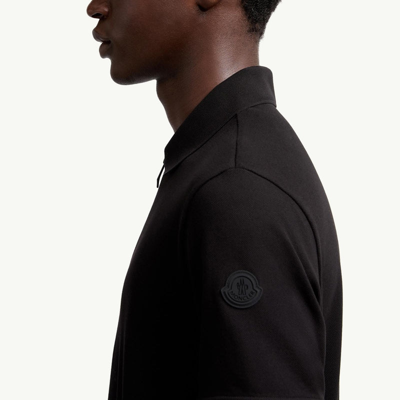 Logo Patch Cotton Piquet Polo Shirt