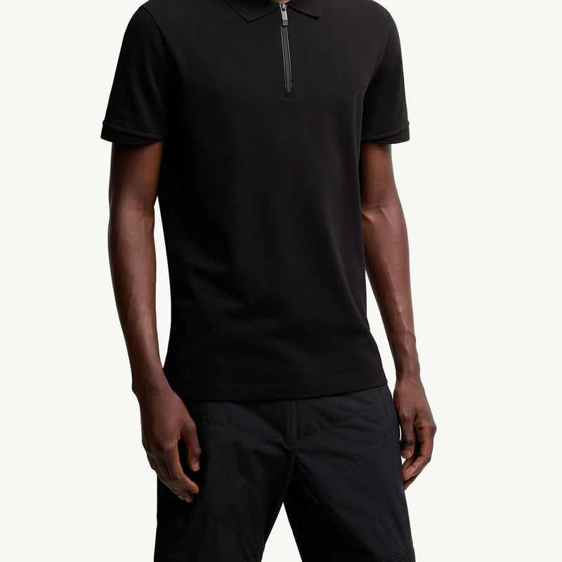 Logo Patch Cotton Piquet Polo Shirt