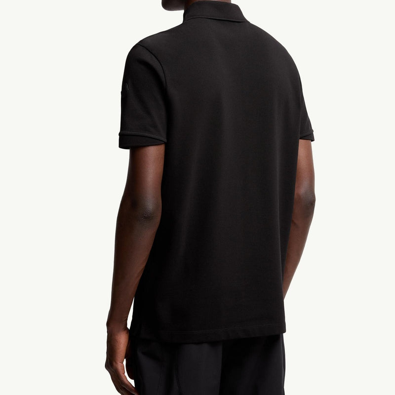 Logo Patch Cotton Piquet Polo Shirt