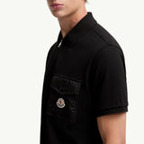 Cotton Piquet Polo Shirt with Pocket