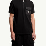 Cotton Piquet Polo Shirt with Pocket