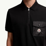 Cotton Piquet Polo Shirt with Pocket