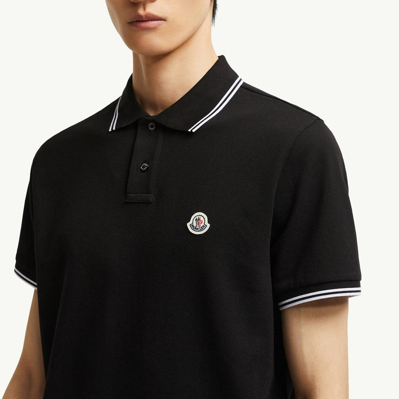 Logo Patch Cotton Polo Shirt