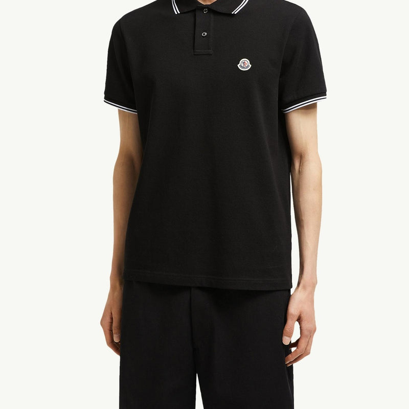 Logo Patch Cotton Polo Shirt