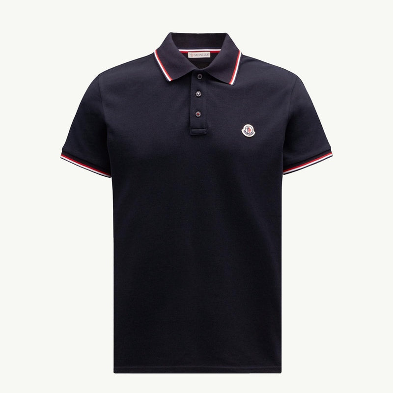 Tricolor-Trimmed Cotton Piquet Polo Shirt