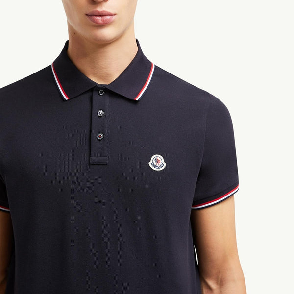 Tricolor-Trimmed Cotton Piquet Polo Shirt