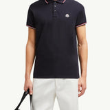 Tricolor-Trimmed Cotton Piquet Polo Shirt