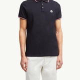 Tricolor-Trimmed Cotton Piquet Polo Shirt