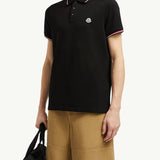 Tricolor-Trimmed Cotton Piquet Polo Shirt