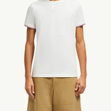 Tricolor-Trimmed Cotton T-Shirt